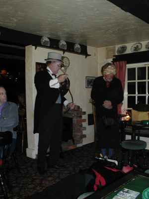 The Doctor & Old Woman in The Saddlers Arms, Lymm. (photo: Duncan Broomhead)