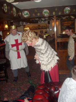 The Old Woman in The Black Swan, Hollinfare (photo: Colin Buckland)