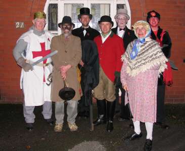 The Gang ready to set off for the 1st performance of 2005