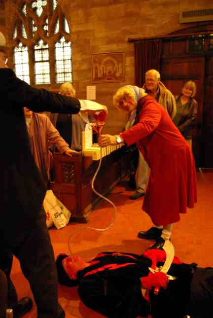 The Cure taking place at the Autumn Fair in Warburton Church