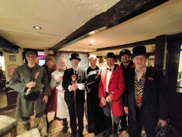 The Gang in Ye Olde No.3 in Little Bollington - Photo John Joycs